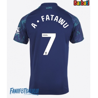 Leicester City Issahaku Fatawu #7 Tricou Fotbal Replică 2025-26 Barbati Deplasare